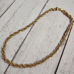 Gold Rope Chain Necklace for Women - Classic Shine